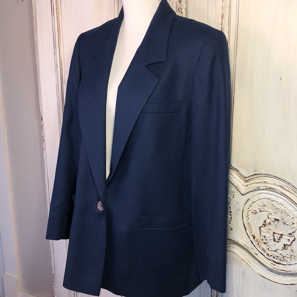 Pendleton 100% Virgin Wool Fully Lined Navy Blue … - image 3